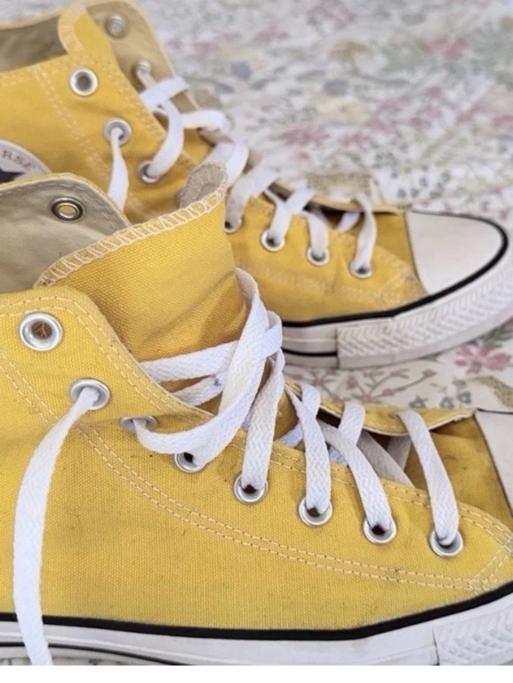 Converse Kids Yellow High-Top Canvas Sneakers